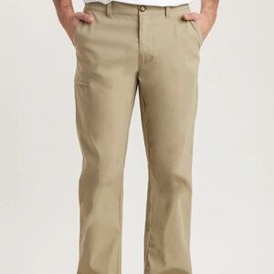 UB Tech 40 x 32 Pants Rainier Travel Tech Flex Waist Chino Stretch Comfort Tan